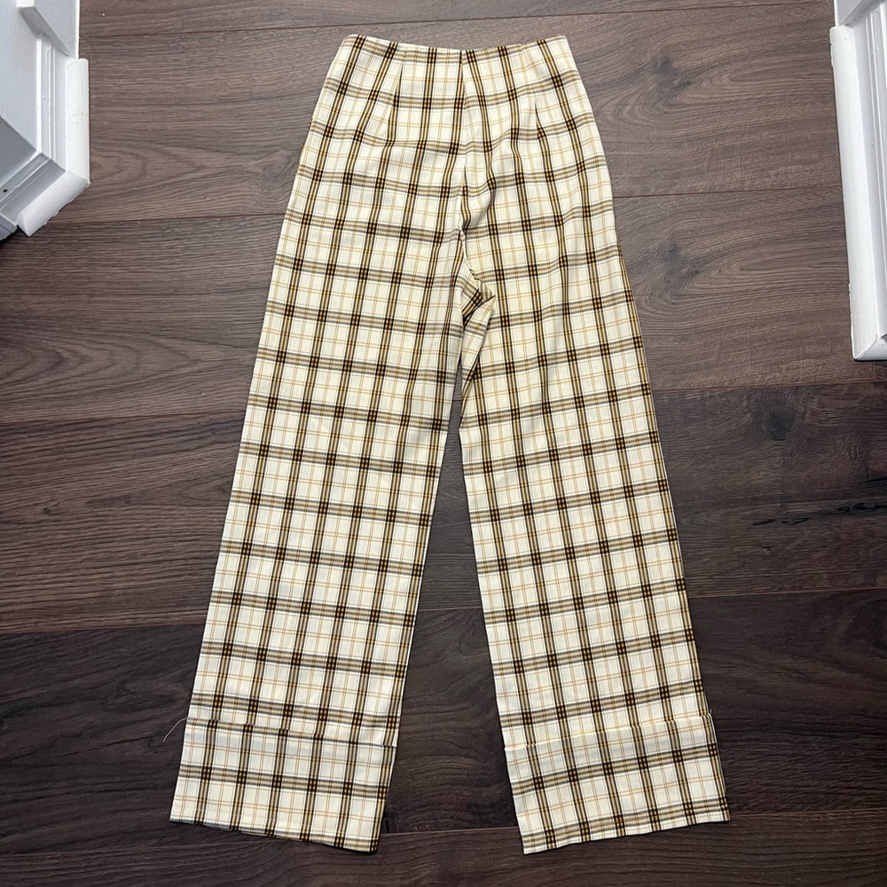 Princess Polly Plaid High-Waisted Pants - Picture 2 of 4
